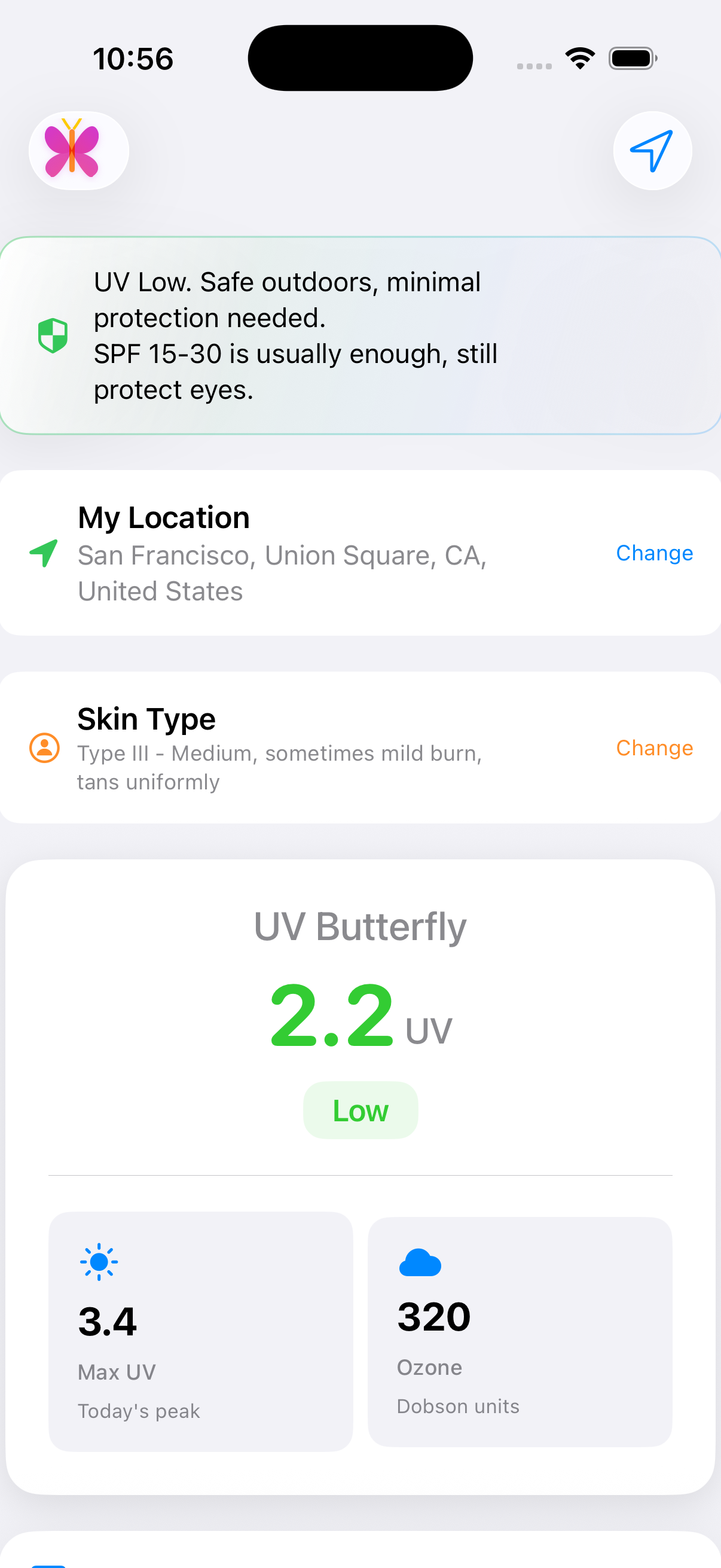 UV Butterfly Screenshot 1