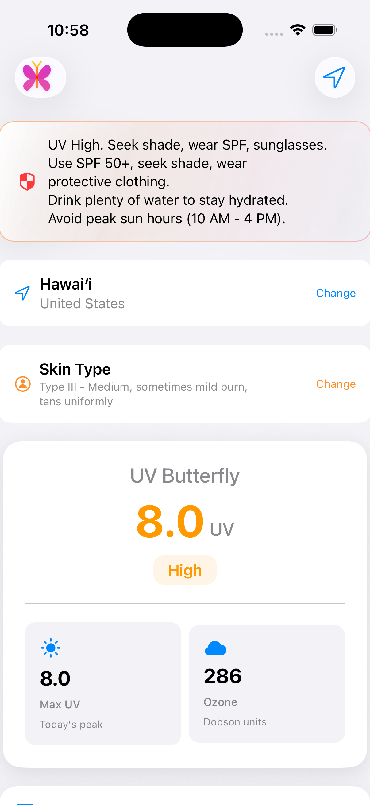 UV Butterfly Screenshot 2